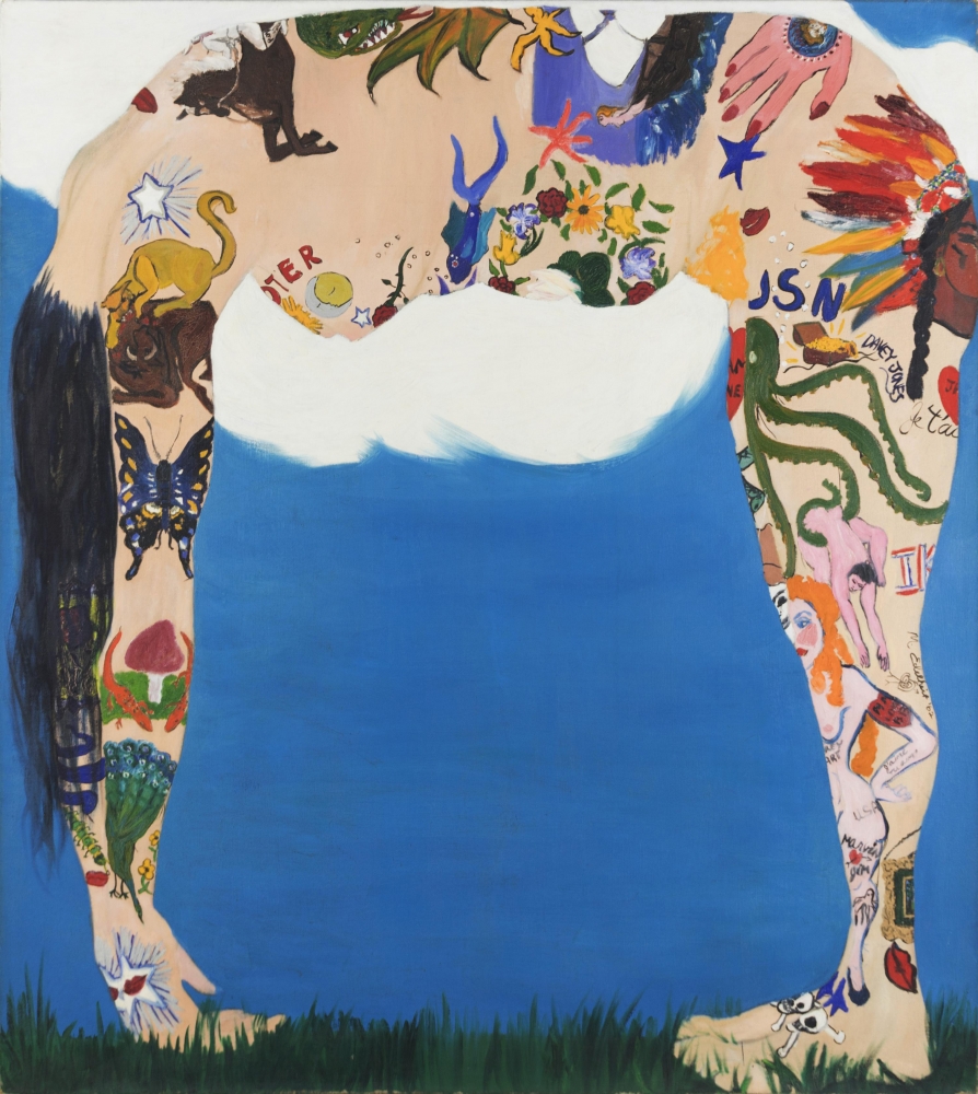 Martha&amp;nbsp;Edelheit
Tattooed Lady, 1962
oil on canvas
45h x 50w x 1 1/2d in
114.30h x 127w x 3.81d cm
MEDE001
&amp;nbsp;