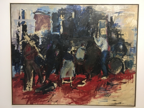 Howard Kanovitz, Four A.M. E.S.T., 1956, oil on canvas, 69 3/4h x 56 1/2w in